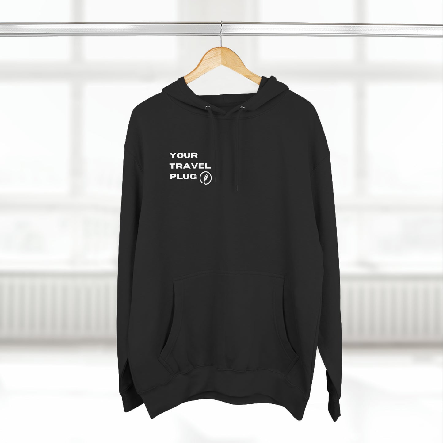 Three-Panel Fleece Hoodie